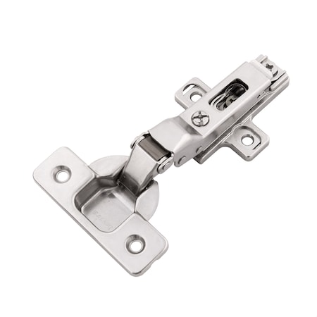 Hickory Hardware Hinge Concealed Half Overlay Frameless Self-Close Clip On Polished Nickel Finish, 2PK HH075222-14